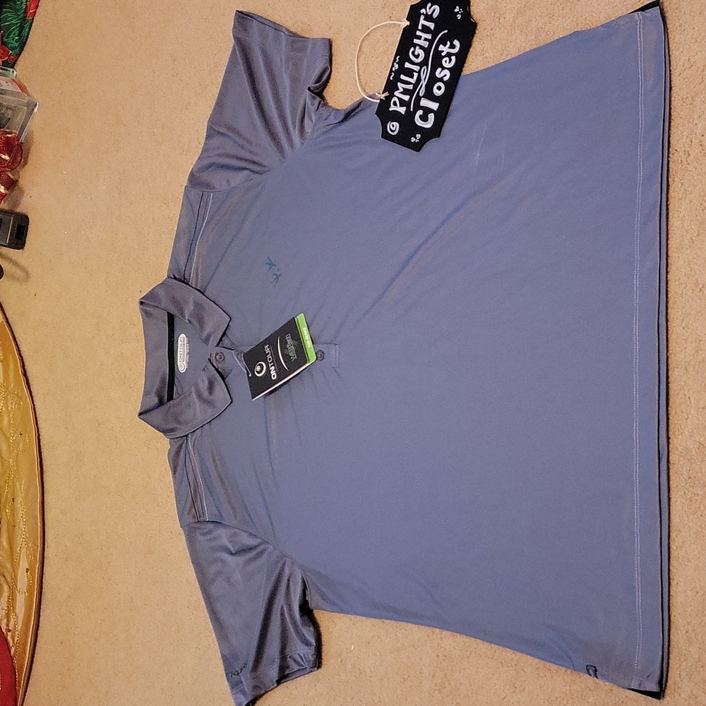 OnTour Women's Polo Shirt New 2XL Gray Short Sleeve